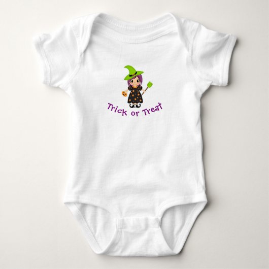 Baby Hexe Strampler (Vorderseite)