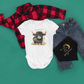 Baby Highland Cow Baby Strampler