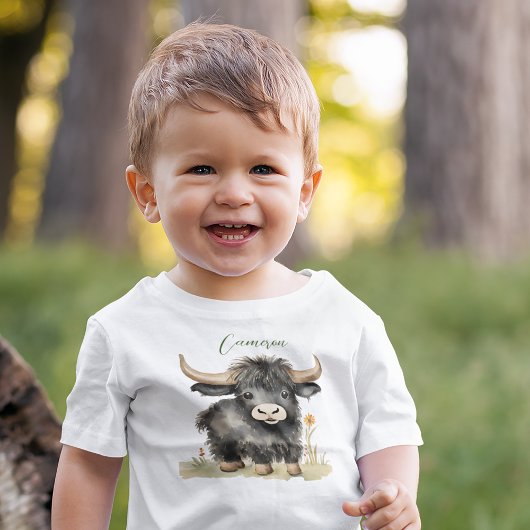 Baby Highland Cow Baby T-shirt