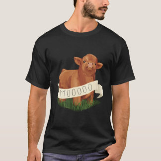 Baby Highland Cow Calf - Niedlich Farm Animal Illu T-Shirt