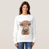 Baby Highland Cow Christmas Sweatshirt (Vorne ganz)