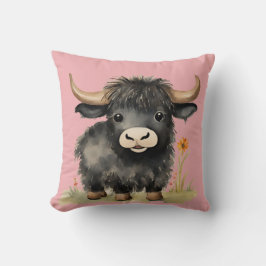 Baby Highland Cow Girls Kissen