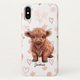 Baby Highland Cow Individuelle Name Case-Mate iPhone Hülle