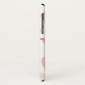 Baby Highland Cow Individuelle Name Case-Mate iPhone Hülle (Hinten/Links)