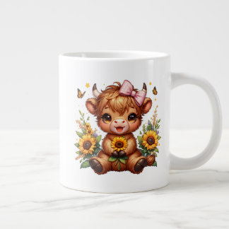 Baby Highland Cow Jumbo Tasse
