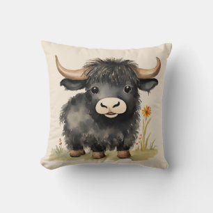 Baby Highland Cow Neutral Kissen