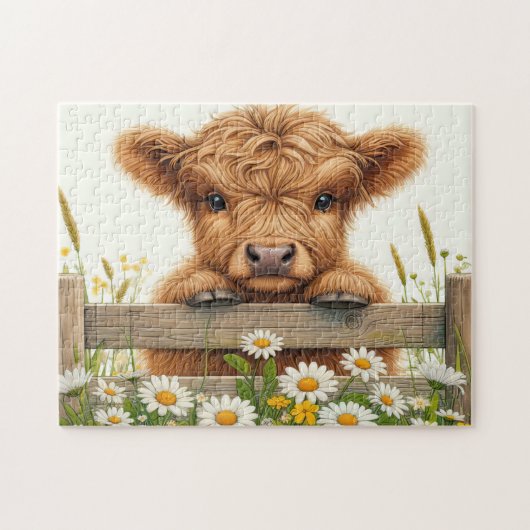 Baby Highland Cow Puzzle (Horizontal)
