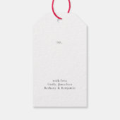 Baby Highland Cow Santa Script Frohe Weihnachten Geschenkanhänger (Rückseite)