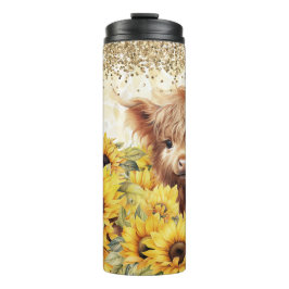 Baby Highland Cow Thermal Tumbler Thermosbecher