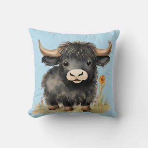 Baby Highland Kuh Jungen Kissen