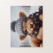 Baby Highland Kuh Puzzle (Vertikal)