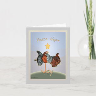 Baby‑Hinterhof‑Huhn‑Feierkarte Feiertagskarte