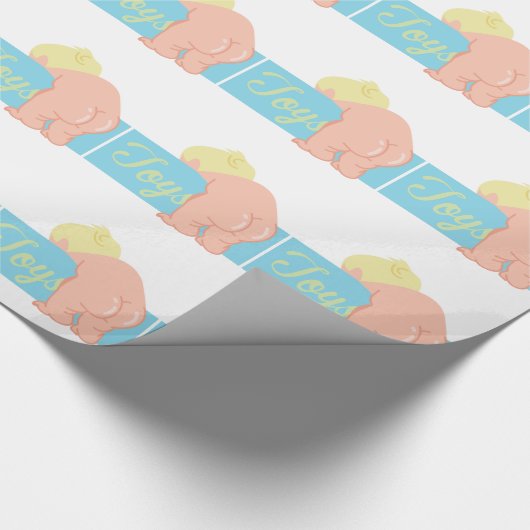 Baby-Hintern Geschenkpapier (Ecke)