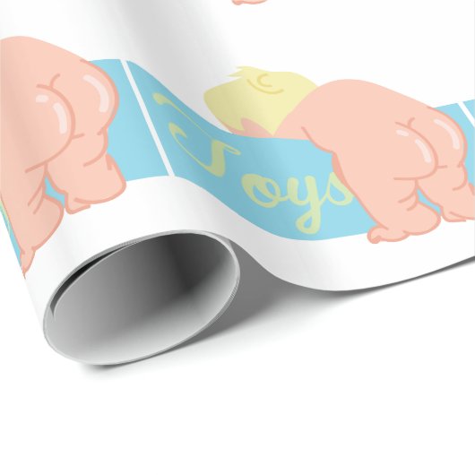 Baby-Hintern Geschenkpapier (Rolleneckpunkt)