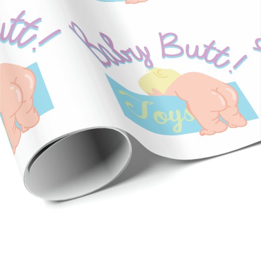 Baby-Hintern Geschenkpapier (Rolleneckpunkt)