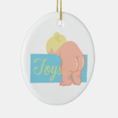 Baby Hintern Keramik Ornament (Rechts)