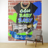 Baby Hip Hop Kinderdusche Foto Hintergrund Wandteppich (Beispiel)