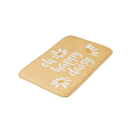 Baby Hippie Happy Daisy Bath Mat Badematte (Schrägansicht)