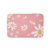 Baby Hippie Pink Daisy Bath Mat Badematte (Vorderseite)