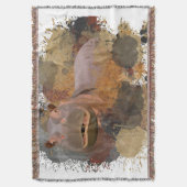 Baby Hippo Abstrakt Paint Spritzer Wildlife Decke (Vorderseite Vertikal)