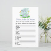 Baby Hippo Baby Animals Name Game (Stehend Vorderseite)