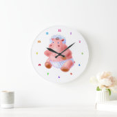 Baby Hippo Clock Große Wanduhr (Zuhause)
