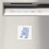 Baby Hippo Cry Magnet (In Situ (Geschirrspüler))