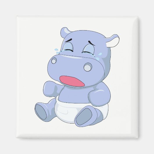 Baby Hippo Cry Magnet (Vorne)