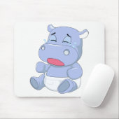 Baby Hippo Cry Mousepad (Mit Mouse)