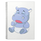 Baby Hippo Cry Notizblock (Vorderseite)