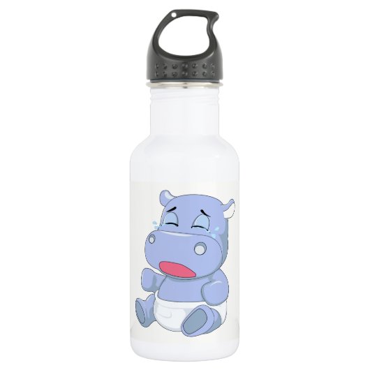 Baby Hippo Cry Trinkflasche (Vorderseite)
