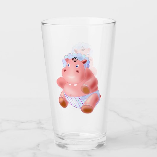 Baby Hippo Glass Glas (Vorderseite)