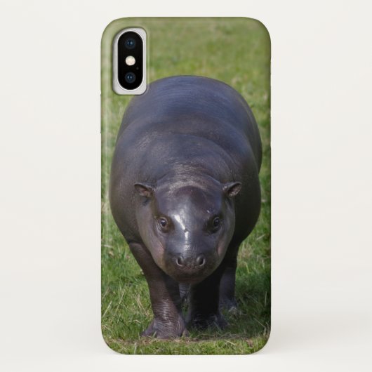 Baby Hippo iPhone X Case (Rückseite)