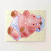 Baby Hippo Jigsaw Puzzle Cartoon (Horizontal)