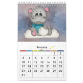 Baby Hippo-Kinderkalender Kalender (Jan 2027)