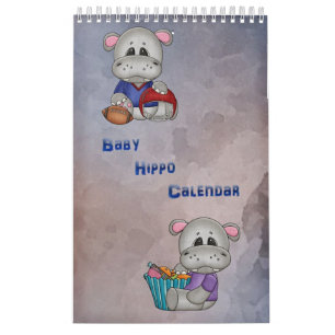 Baby Hippo-Kinderkalender Kalender