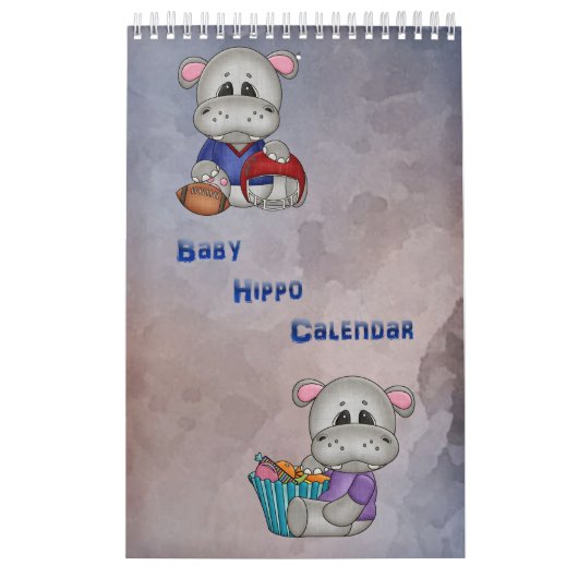 Baby Hippo-Kinderkalender Kalender (Titelbild)