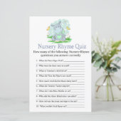 Baby Hippo Kinderzimmer Rhyme Quiz Babyduschenspie (Stehend Vorderseite)