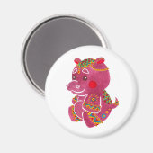 Baby Hippo Magnet (Vorderseite/Rückseite)