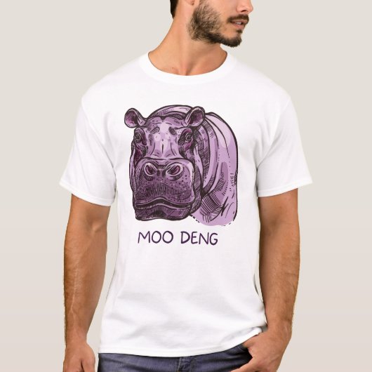 Baby Hippo Moo Deng T-Shirt (Vorderseite)
