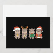 Baby Hippo Moo Deng Weihnachten (Vorne/Hinten)