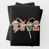 Baby Hippo Moo Deng Weihnachten Geschenkpapier Set (Beispiel)