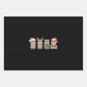 Baby Hippo Moo Deng Weihnachten Geschenkpapier Set (Vorderseite)