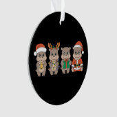 Baby Hippo Moo Deng Weihnachten Ornament (Vorderseite)