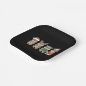 Baby Hippo Moo Deng Weihnachten Pappteller (Gewinkelt)