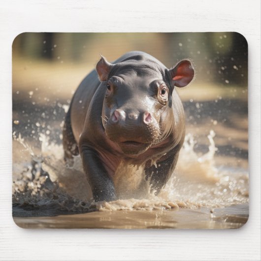 Baby Hippo Mousepad (Vorne)
