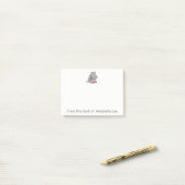 Baby Hippo Post-it Klebezettel (Auf Schreibtisch)