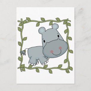 Baby Hippo T - Shirt und Geschenke Postkarte