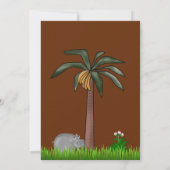 Baby Hippo und Mama Baby Dusche Einladung (Rückseite)