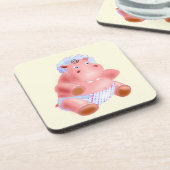 Baby Hippo Untersetzer - Ihre Farbe - Text (Linke Seite)
